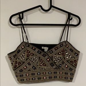 American Eagle Embroidered Bralette- SZ M